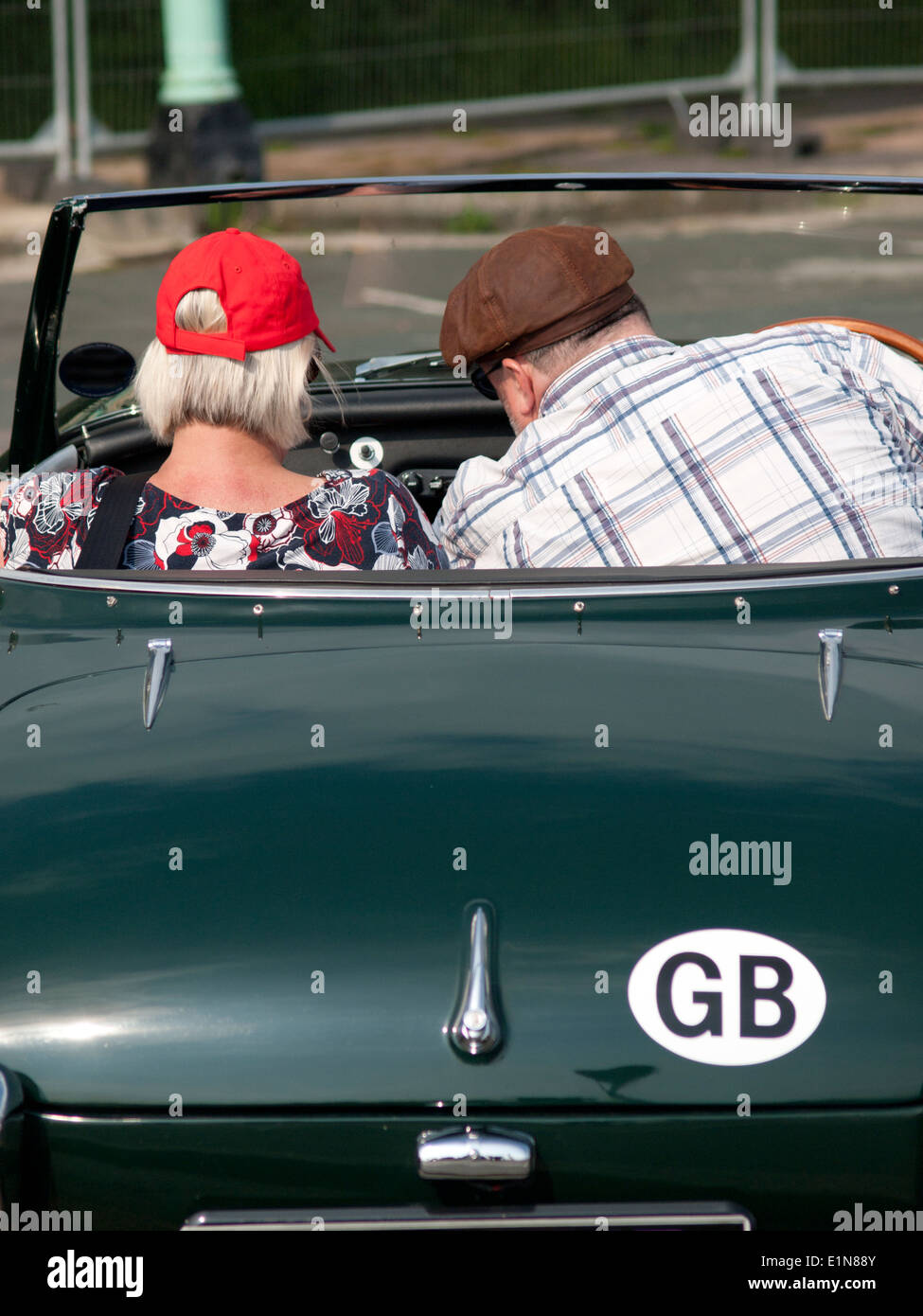 Vintage car enthusiasts in Brighton Stock Photo Alamy