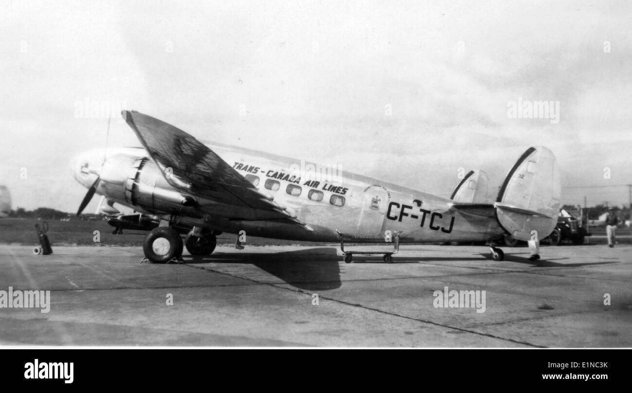 Lockheed, 14, Super Electra Stock Photo