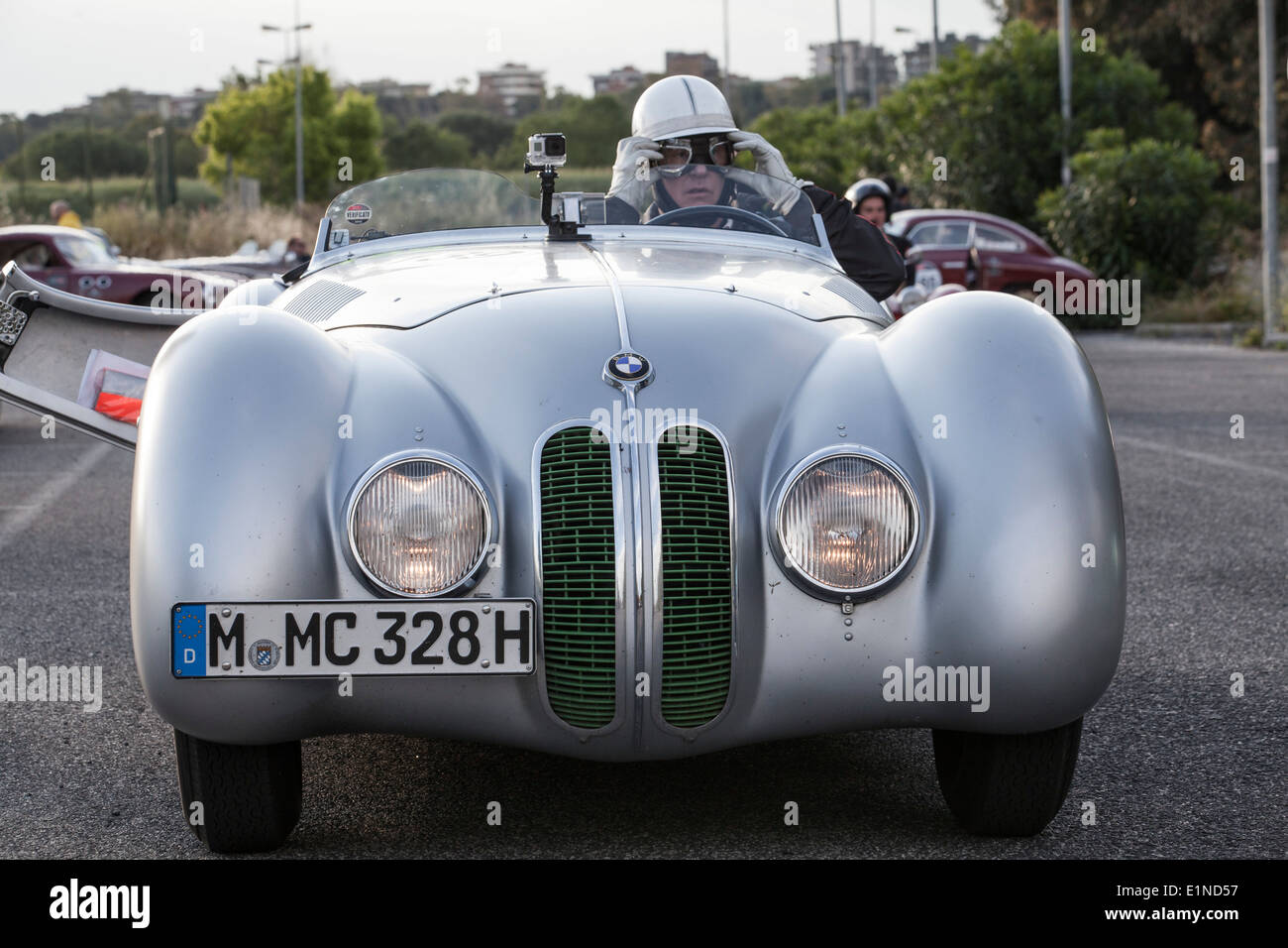 BMW 328 Berlin-Rome touring Roaster of 1937 in the Mille miglia classic ...