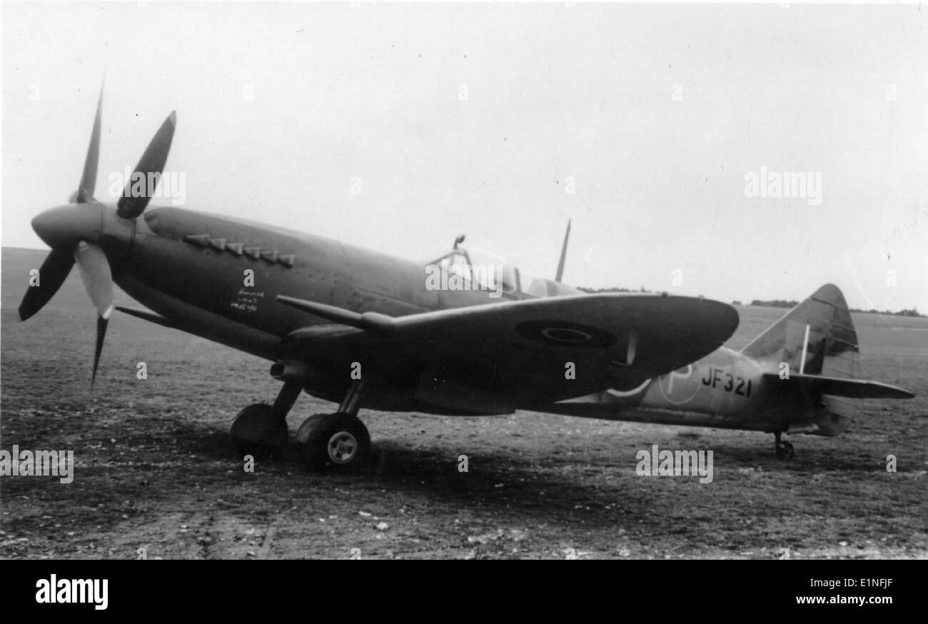 Supermarine Spitfire Mk.VIII, JF321 Stock Photo