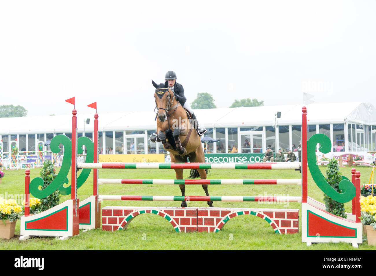 Bramham, UK. 07th June, 2014. Bramham International Horse Trials. Pictured: Richard Howley (GBR) riding Hazel Credit:  Any4 Photography/Alamy Live News Stock Photo