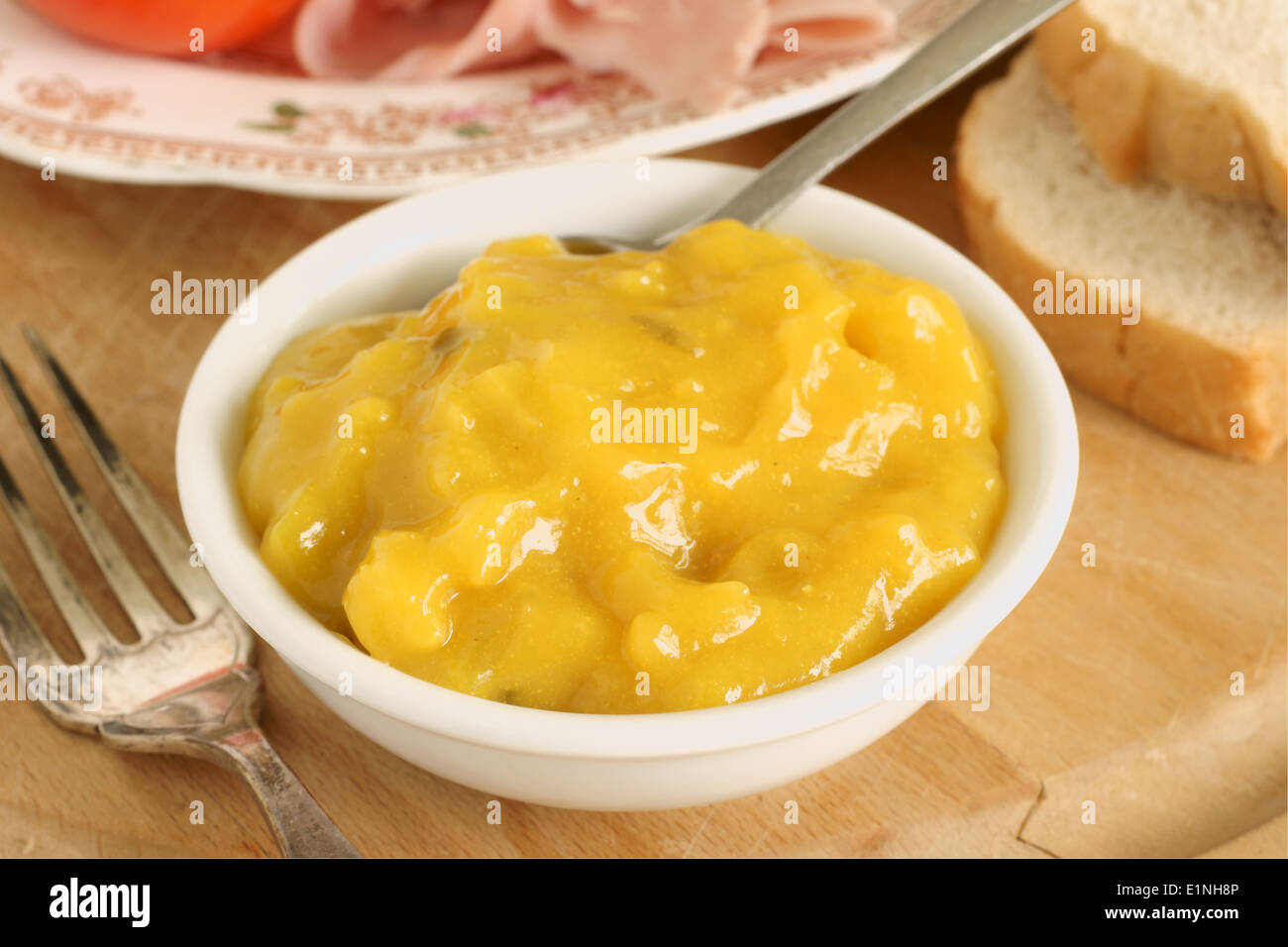 Piccalilli a relish of chopped pickled vegetables seasoned with mustard