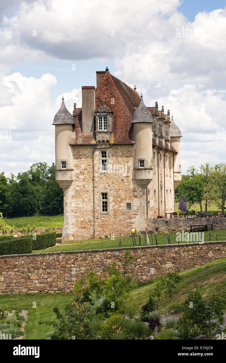 Château de La Borie, Limousin. A meeting place for those working in the fields of music and sound. Stock Photo