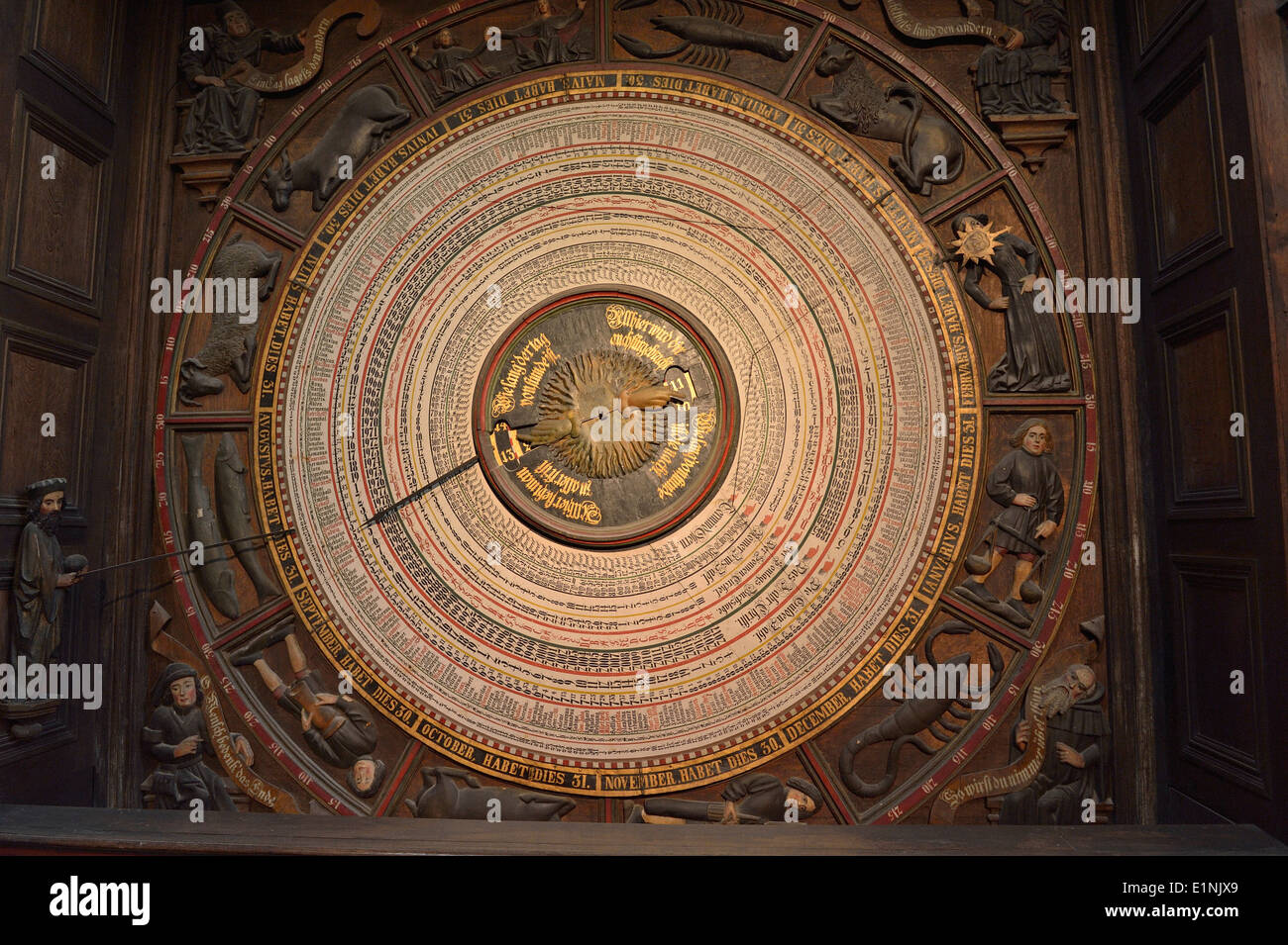 Astronomical Clock St. Marien Church, Rostock, MecklenburgWestern