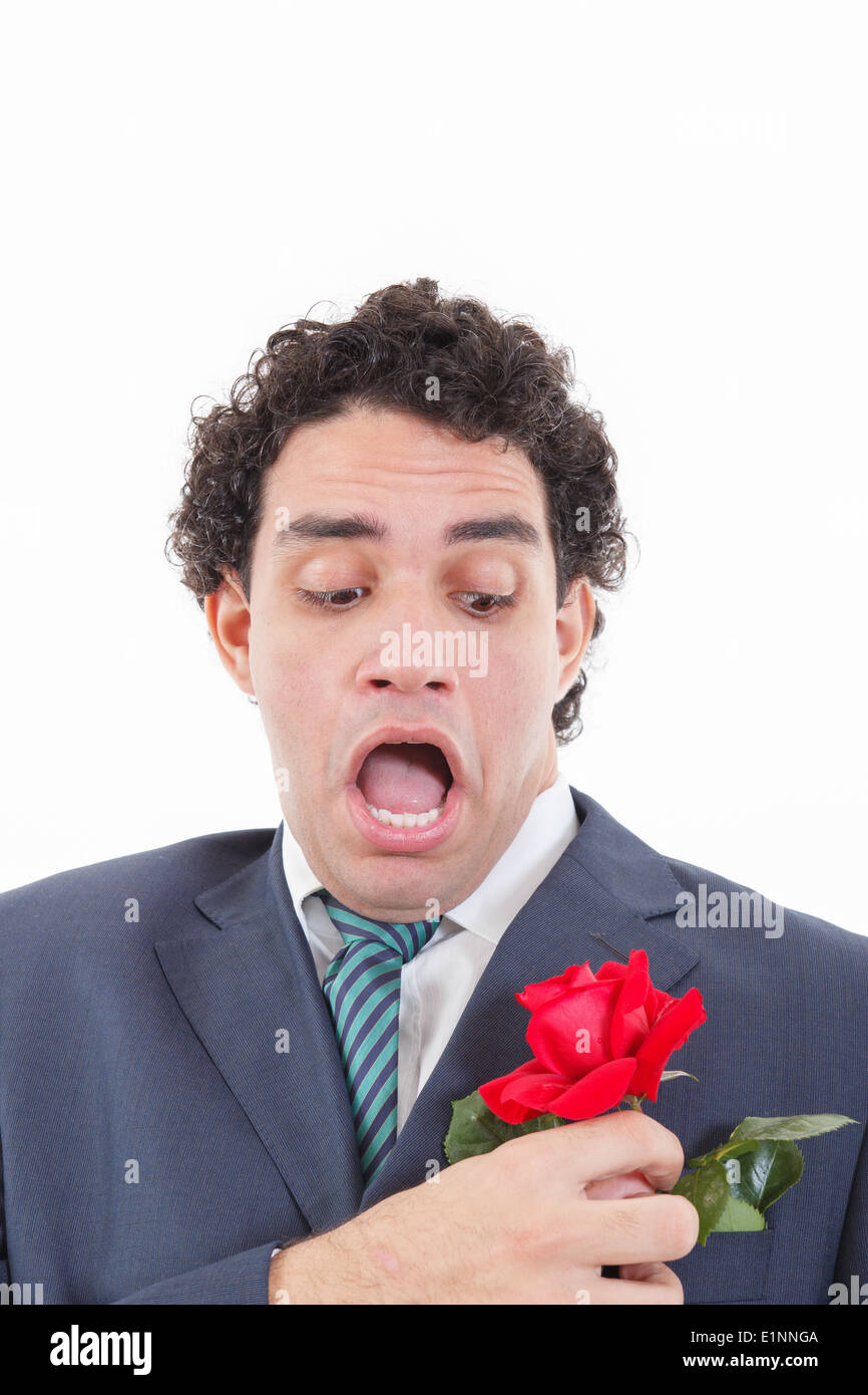 Shocked man suit hi-res stock photography and images - Alamy