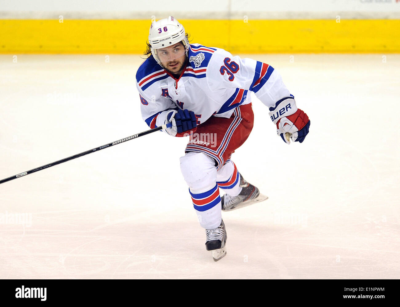 Staples Center, Los Angeles, California, USA. 07th June, 2014. New York Rangers (36) Mats