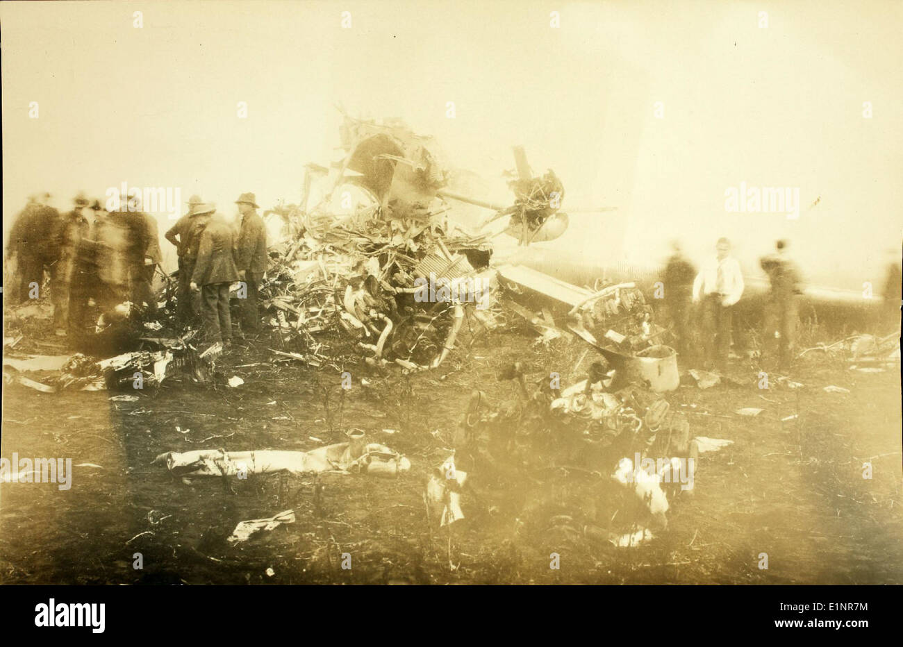 Lockheed Tri Engine Crash This image depicts the aftermath of an accident involving the Ford ...