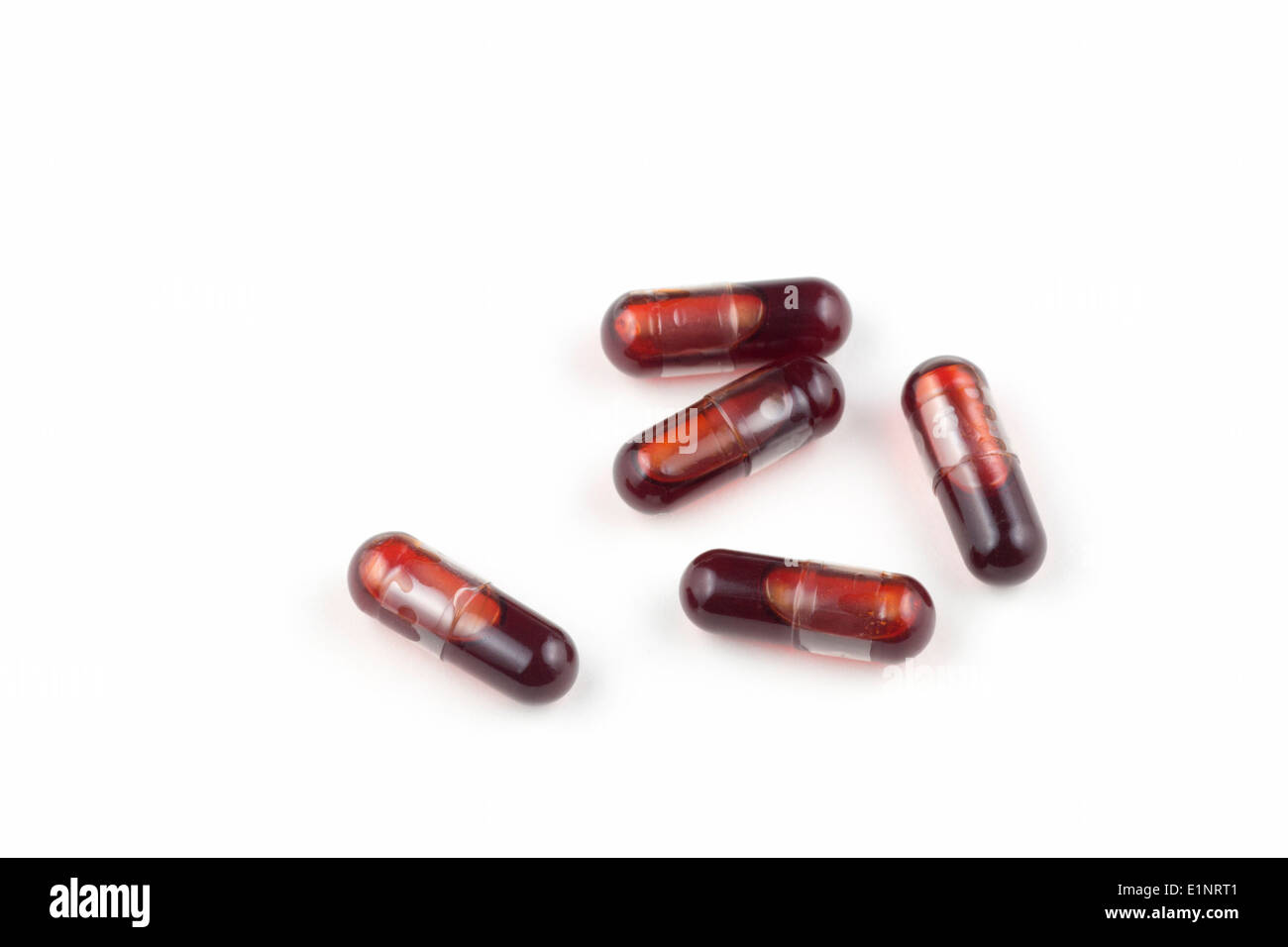 Krill oil capsules Stock Photo Alamy