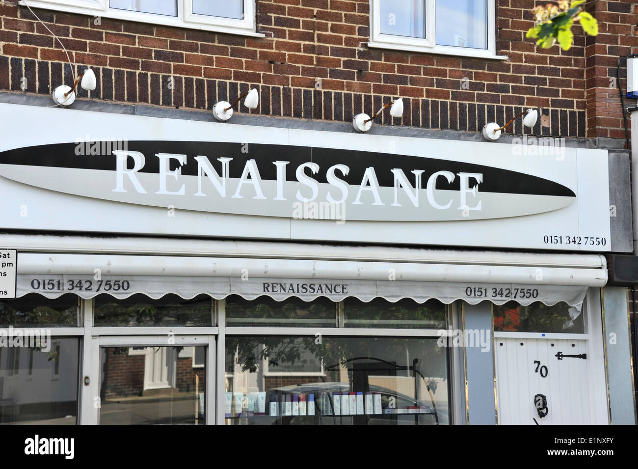 Heswall Wirral UK. 8th June 2014. Renaissance Hairdressers named and shamed by UK HMRC as one of worst offenders for not paying minimum wage. Credit:  GeoPic / Alamy Live News Stock Photo