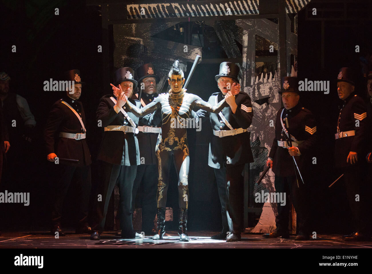 Dress rehearsal of the Berlioz opera Benvenuto Cellini directed by Terry Gilliam at the London Coliseum. Stock Photo