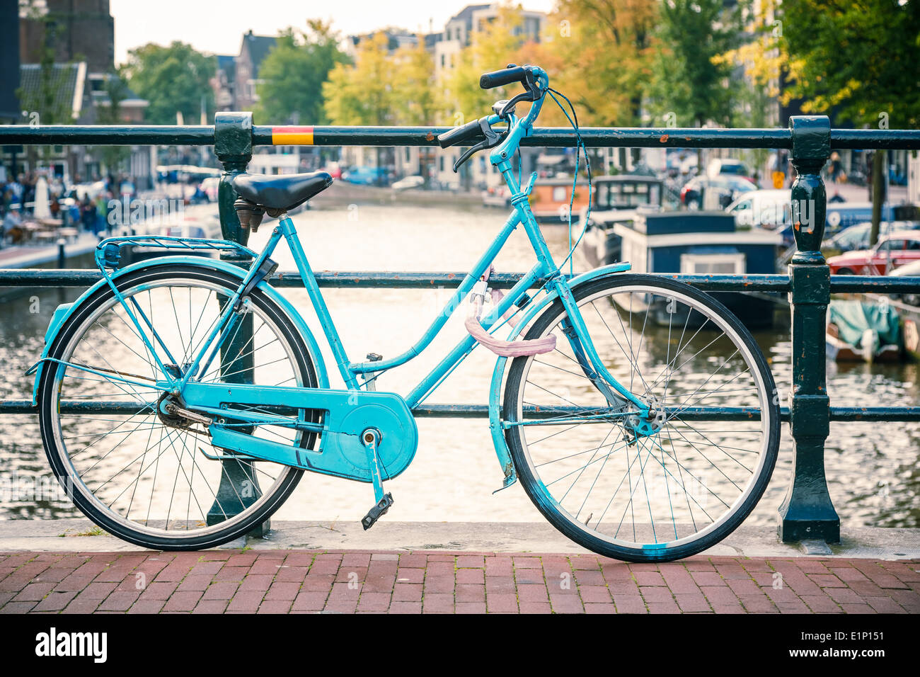 Bicycle in Amsterdam Stock Photo