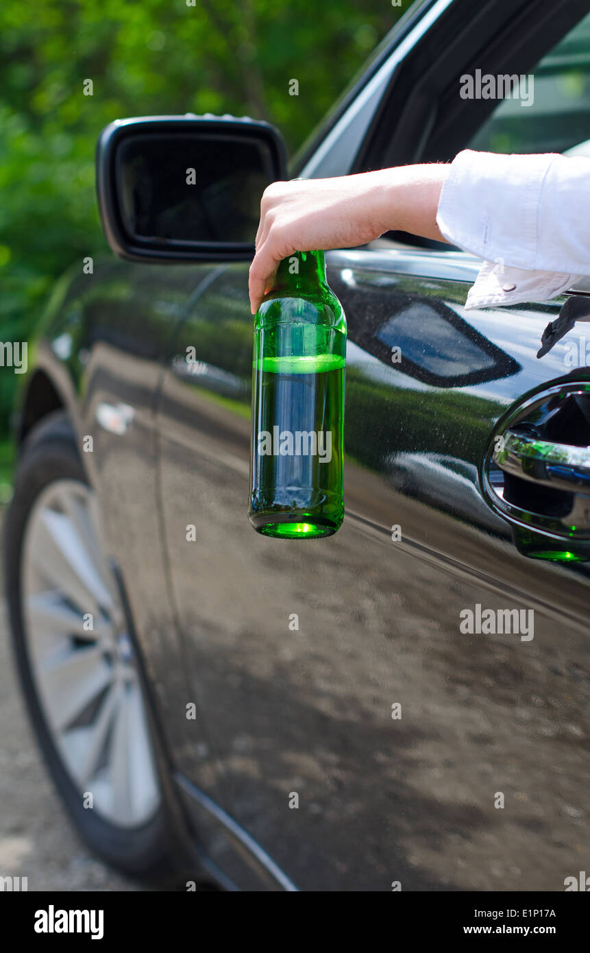 Drunk woman driving car beer hires stock photography and images Alamy