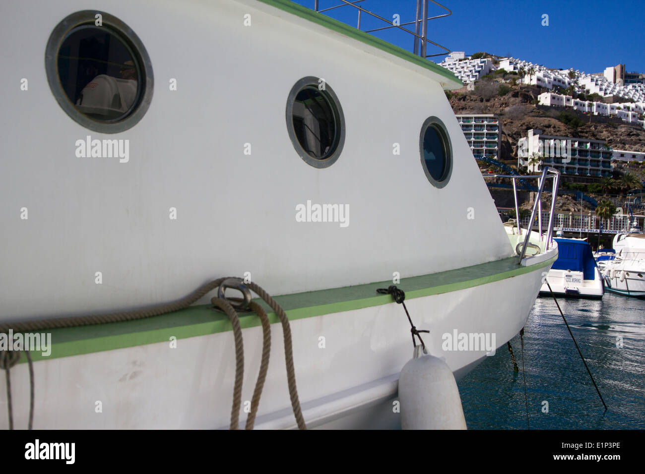 Boats on a dock Stock Photo - Alamy
