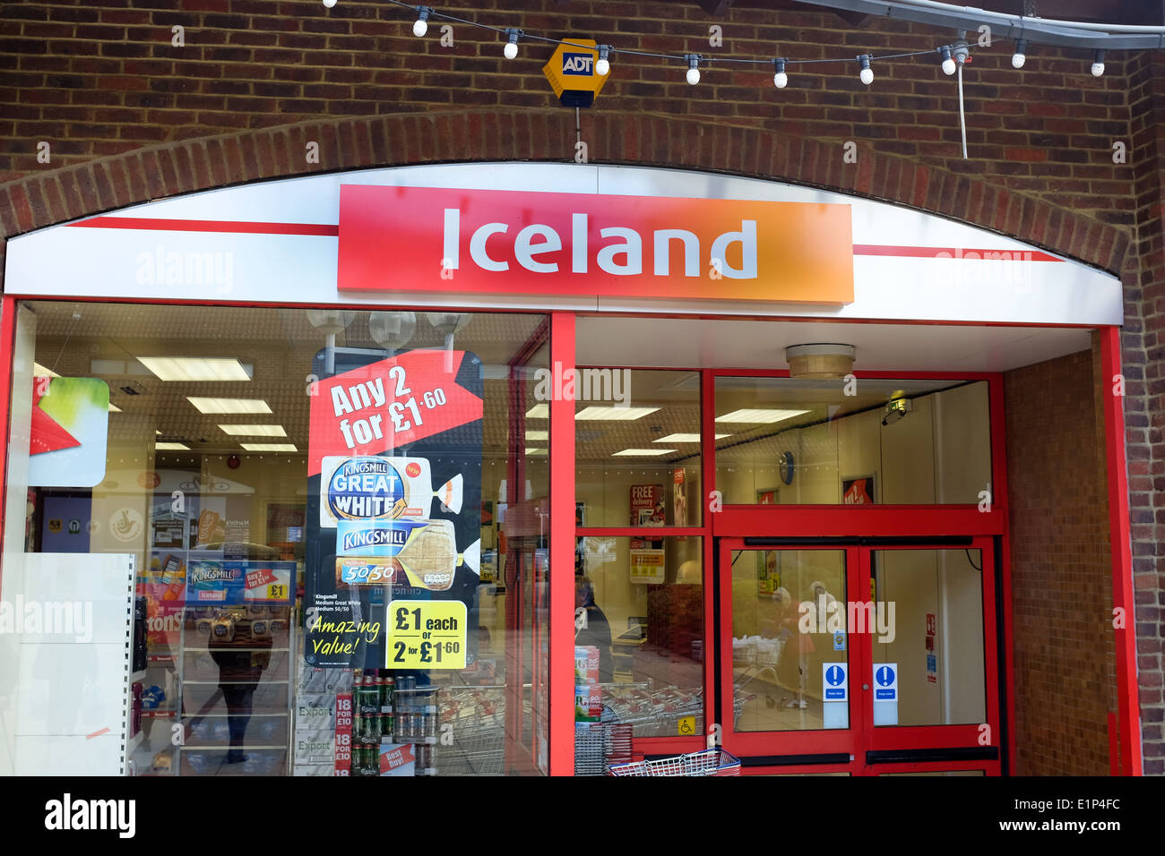 Exterior of an Iceland frozen food store in the UK. Stock Photo