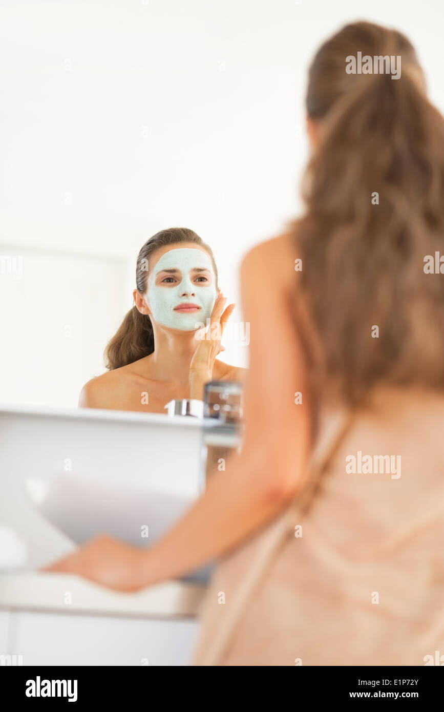 Beautiful young woman cosmetic mask hi-res stock photography and images ...