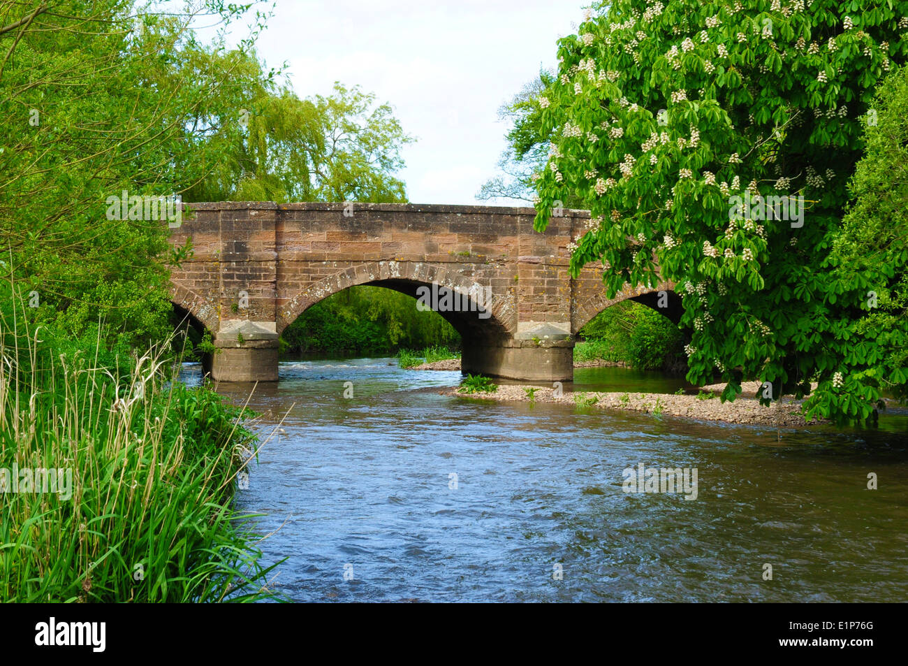 Bridge over the River Otter at Otterton, north of Budleigh Salterton