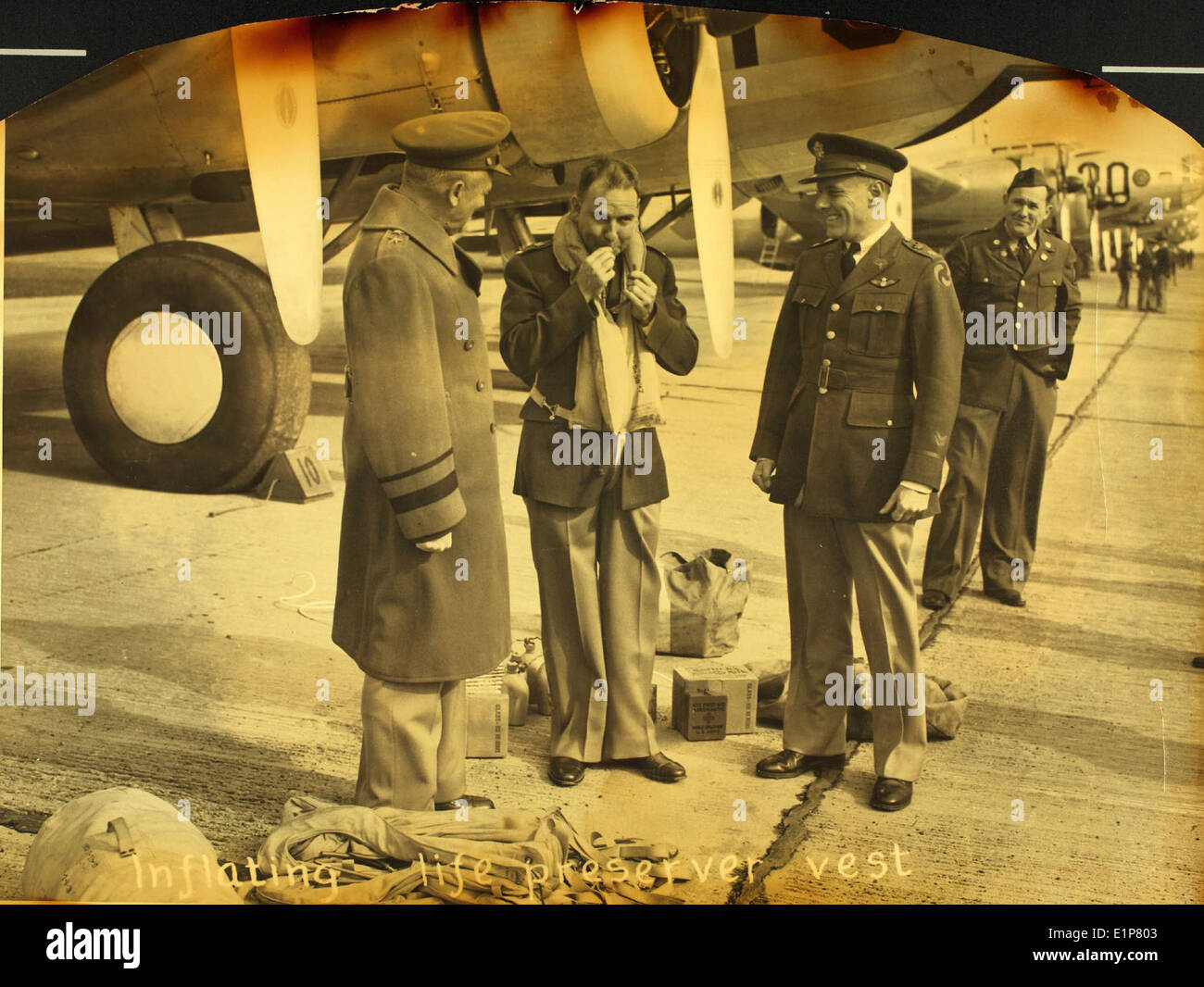 South American Good Will Flight Boeing B-17s Gen Frank Andrews Stock Photo