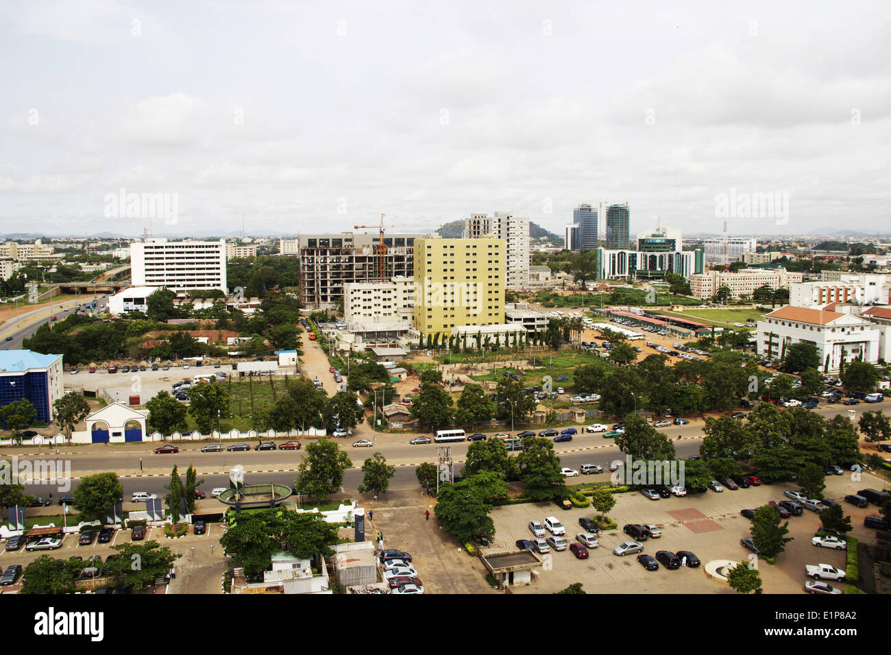 Abuja, Nigeria. 8st June, 2014. Top view of Abuja Federal Territory ...