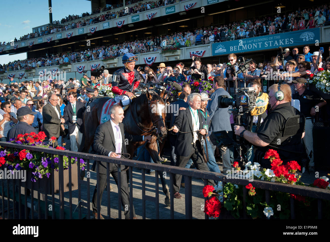 Elmont, New York, USA. 7th June, 2014. Tonalist, trained by Christophe Clement with Joel Rosario