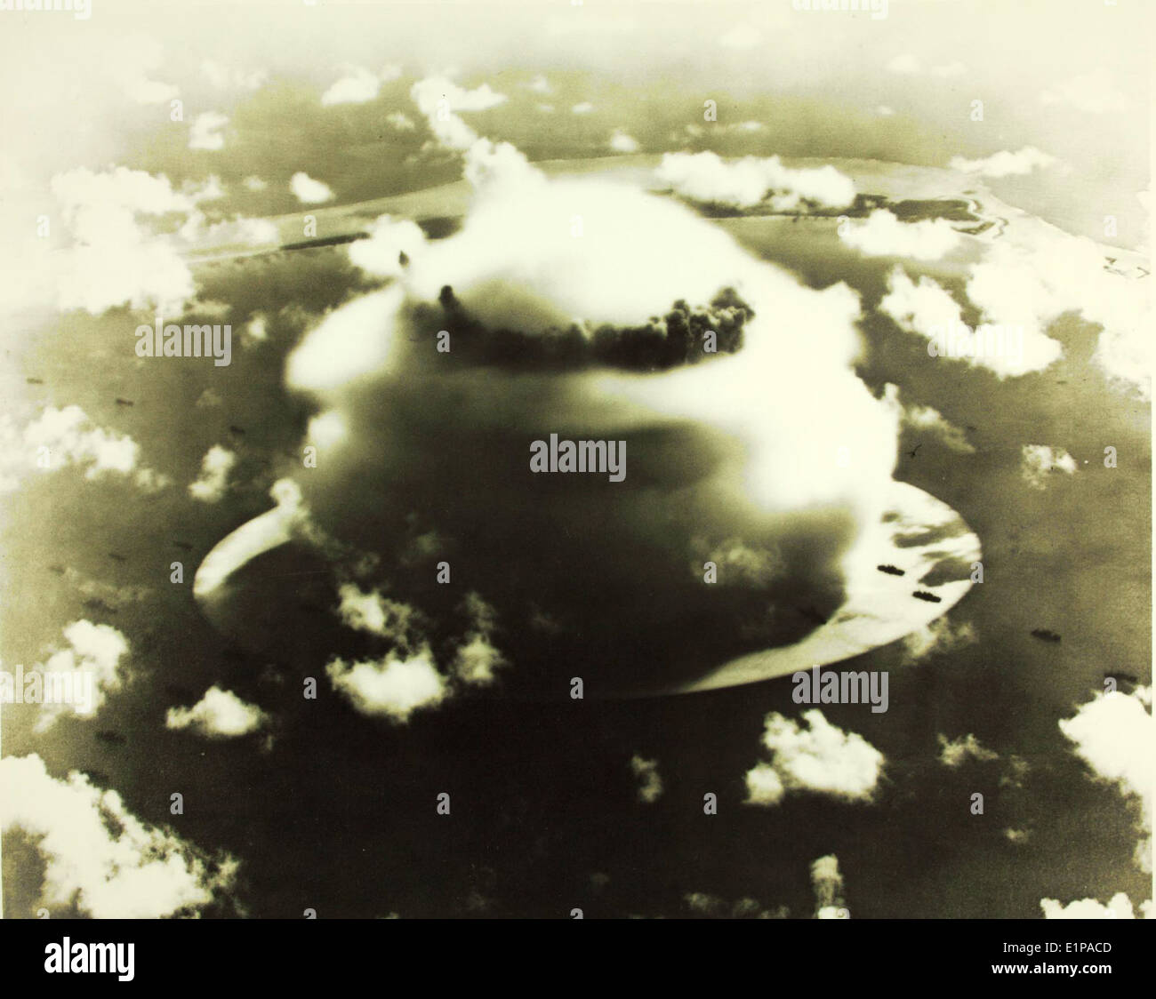 Atomic Bomb Test Stock Photo