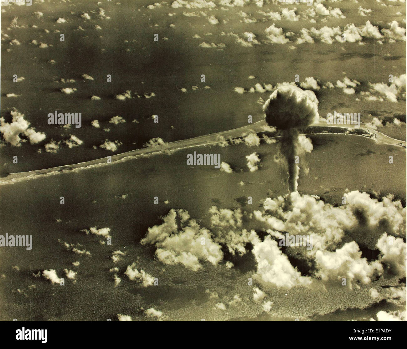 Atomic Bomb Test Stock Photo