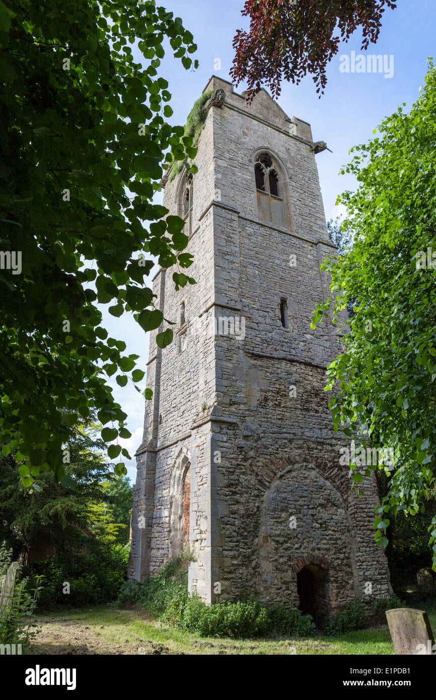 St Mary Magdalene church tower in Stony Stratford, Milton Keynes, UK