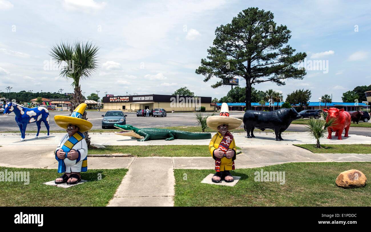Hamer, South Carolina, USA. 08th June, 2014. View of South of the Stock