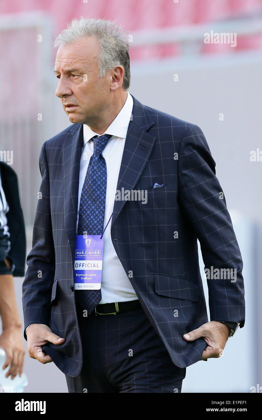 Tampa, Florida, USA. 6th June, 2014. Alberto Zaccheroni (JPN) Football