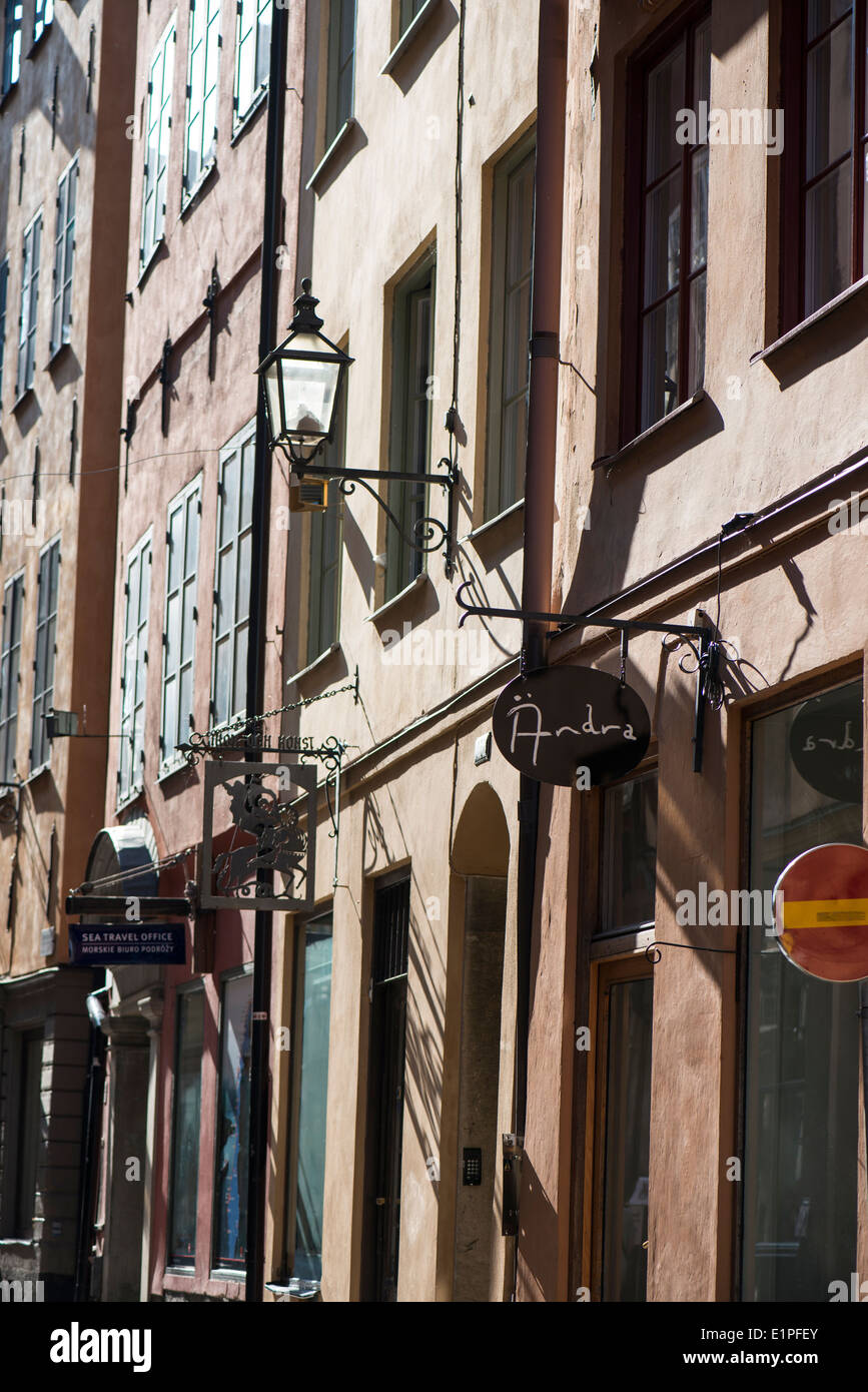 Commercial buildings, Stockholm Stock Photo