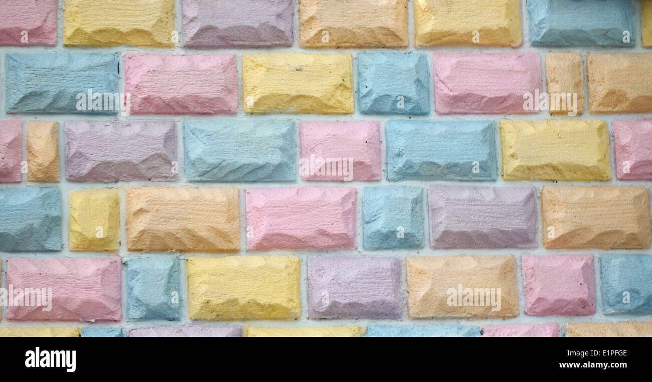 Colorful brick wall background hires stock photography and images Alamy