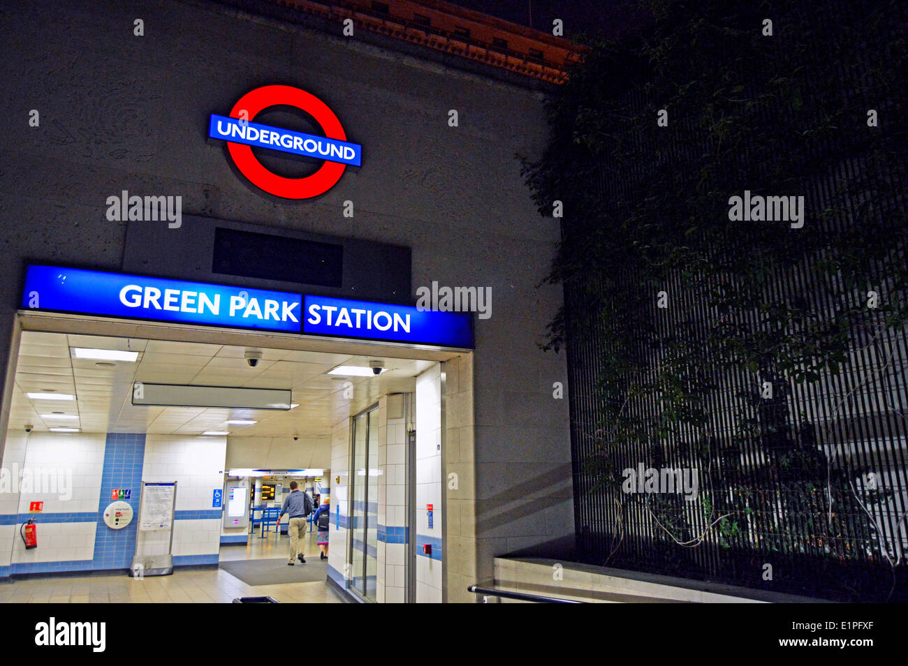 Green Park Underground Station, City of Westminster, London, England, United Kingdom Stock Photo