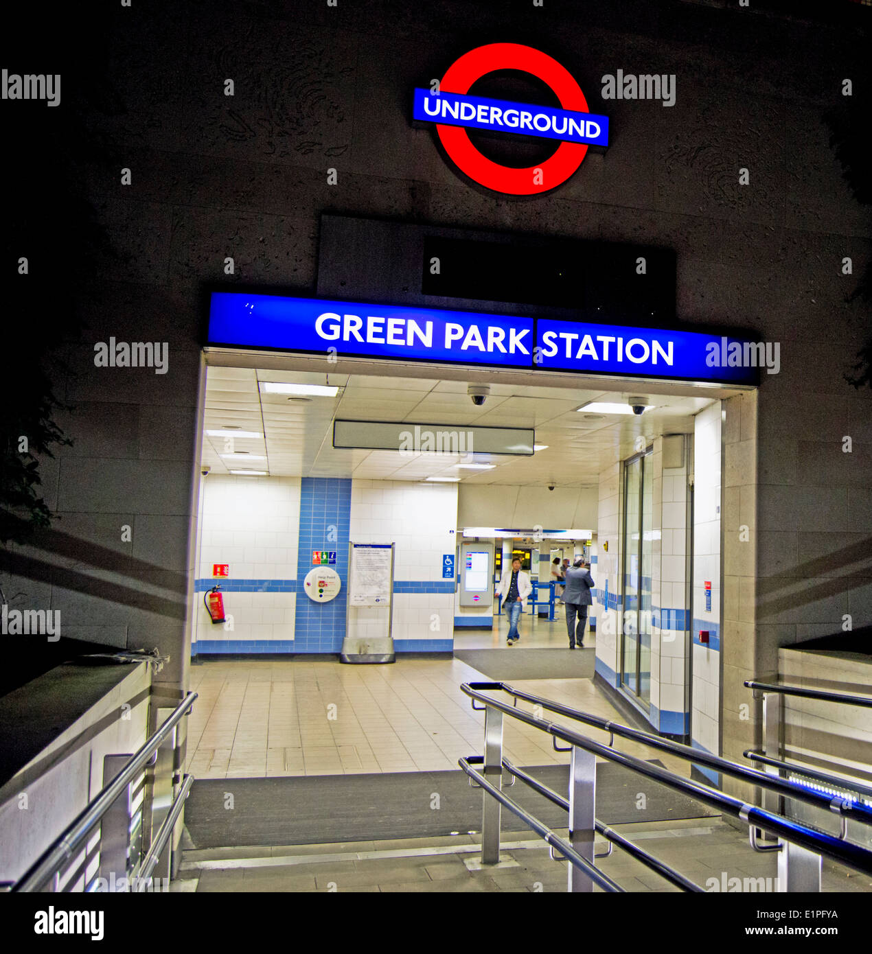 Green Park Underground Station, City of Westminster, London, England,  United Kingdom Stock Photo - Alamy
