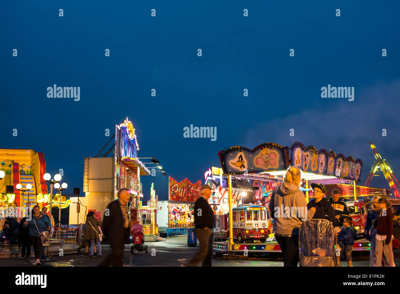 Seaside carnival, Tramore, Ireland Stock Photo