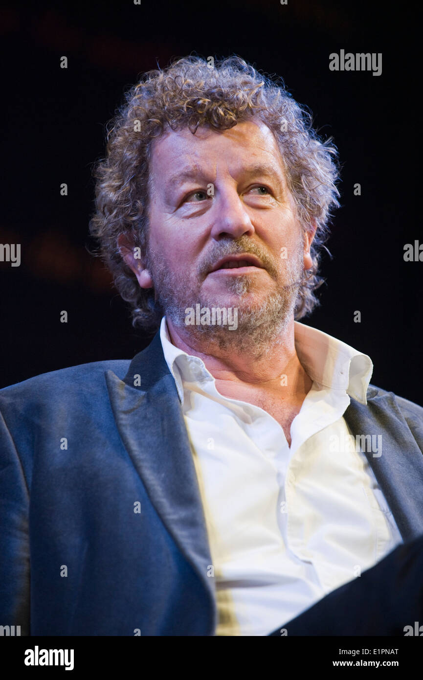 Sebastian Faulks talking about his classic Great War Novel 'Birdsong' at Hay Festival 2014 ©Jeff Morgan Stock Photo