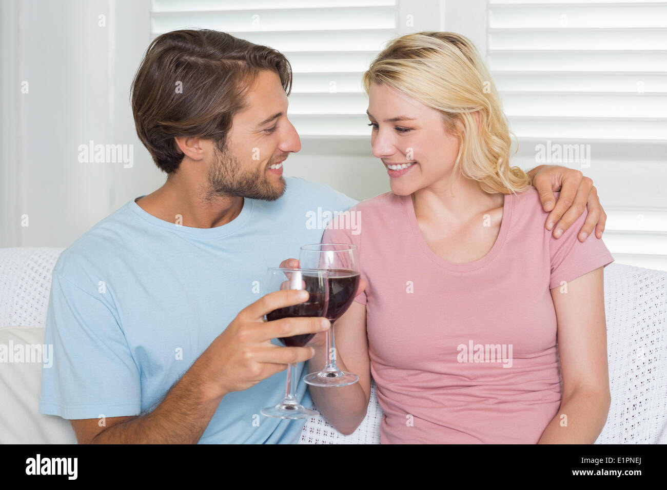 Toasting drinking red wine hi-res stock photography and images - Alamy