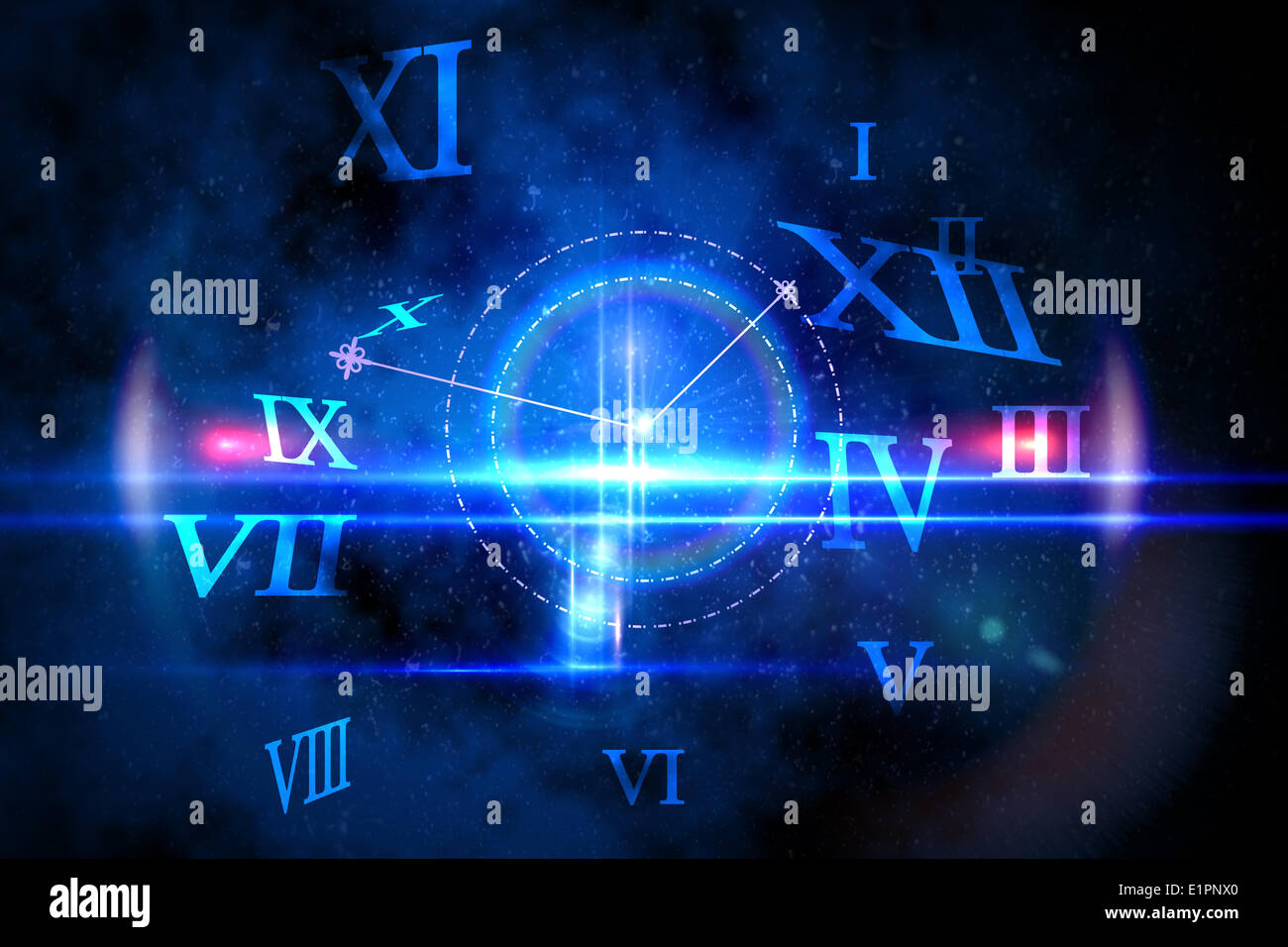 Glowing clock dial hi-res stock photography and images - Alamy