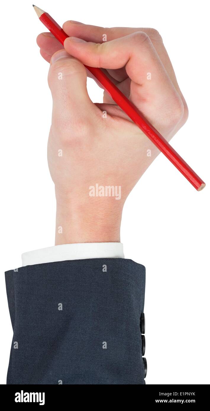 Hand writing with a pencil Stock Photo - Alamy