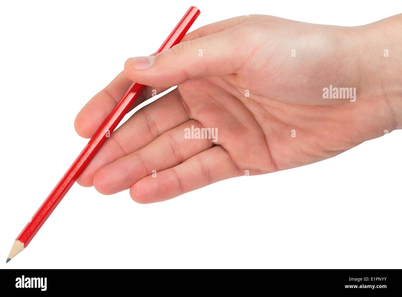 Hand writing with a pencil Stock Photo - Alamy