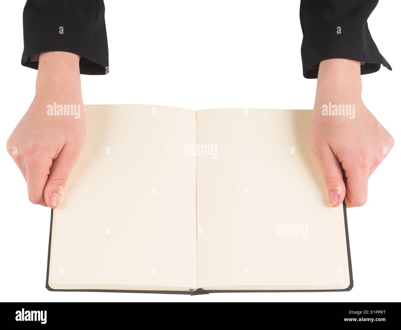 Hands holding an open empty book background Stock Photo by BrianAJackson