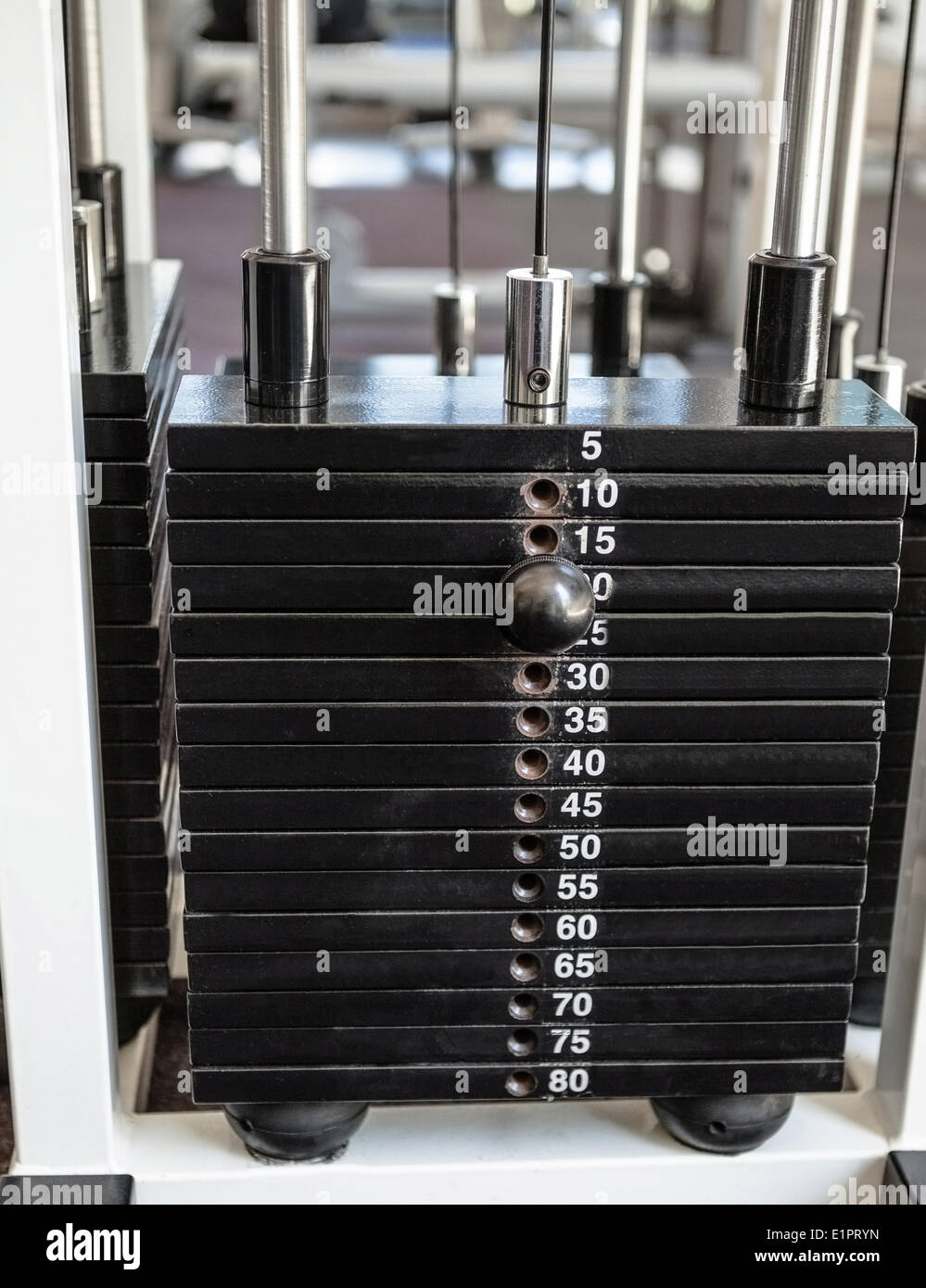 heavy-weights-on-the-weight-machine-stock-photo-alamy
