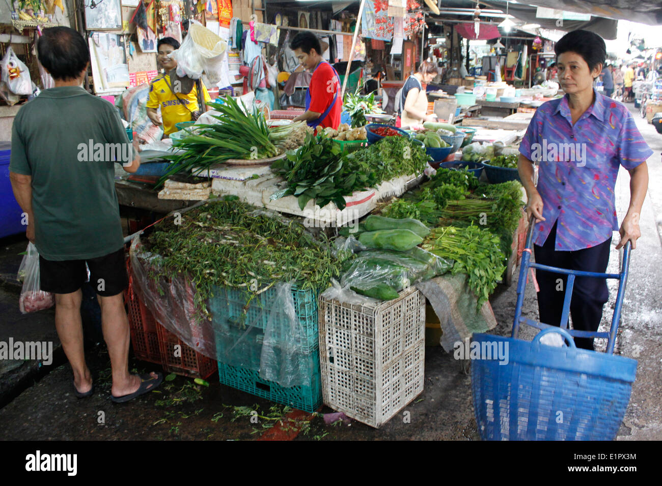 Food and fish market, city of Bangkok, Thailand, Asia Stock Photo Alamy