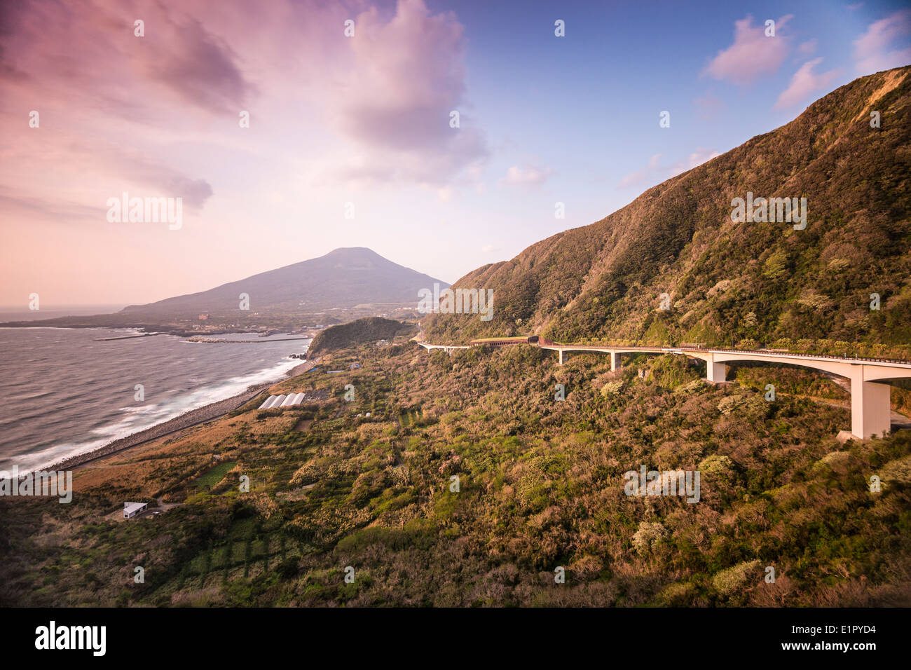 Hachijojima Island, Tokyo, Japan at Osaka Tunnel. Stock Photo