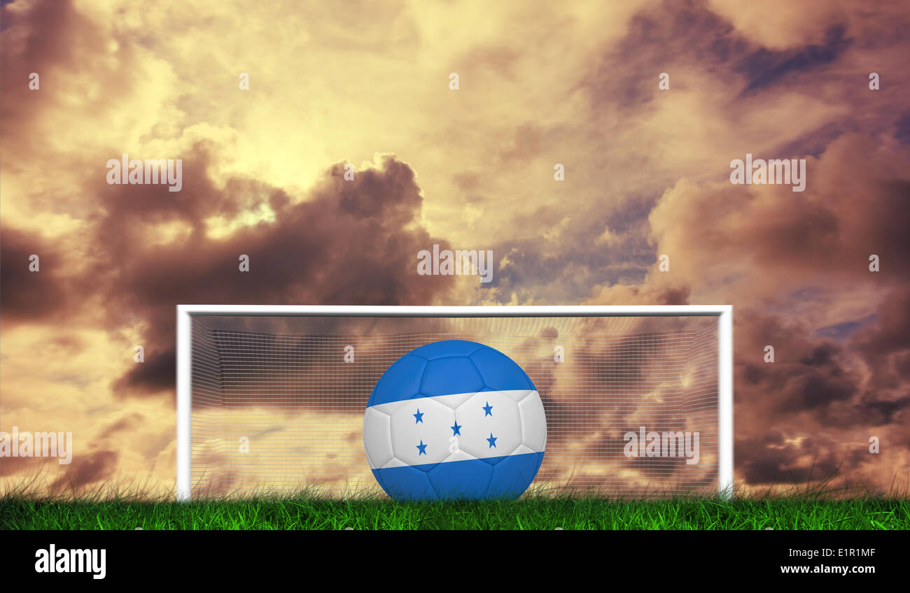 Composite image of football in honduras colours Stock Photo
