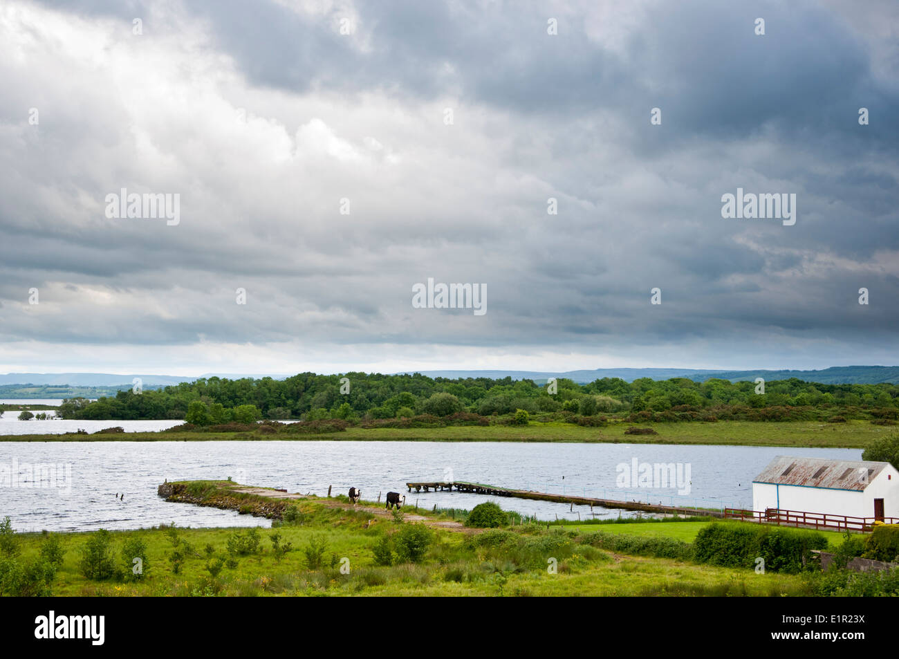 Boa Island Lower Lough Erne County Fermanagh Northern Ireland Stock Photo