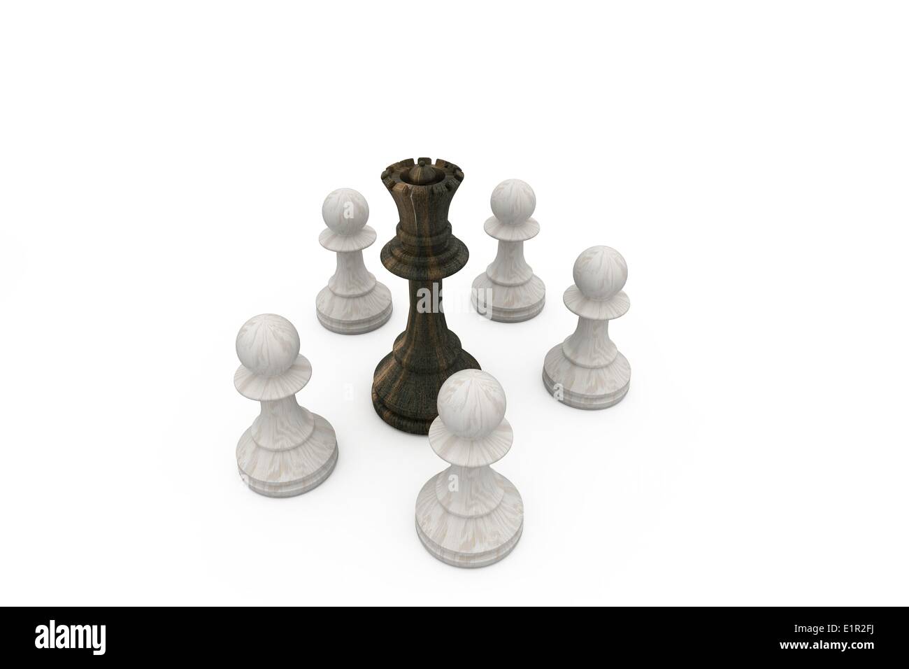 Board game pawns set Stock 3D asset