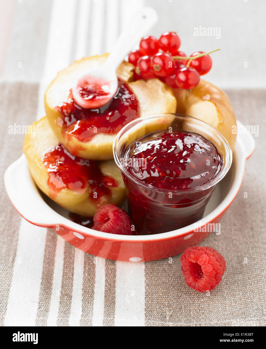Jam raspberry glass hi-res stock photography and images - Alamy