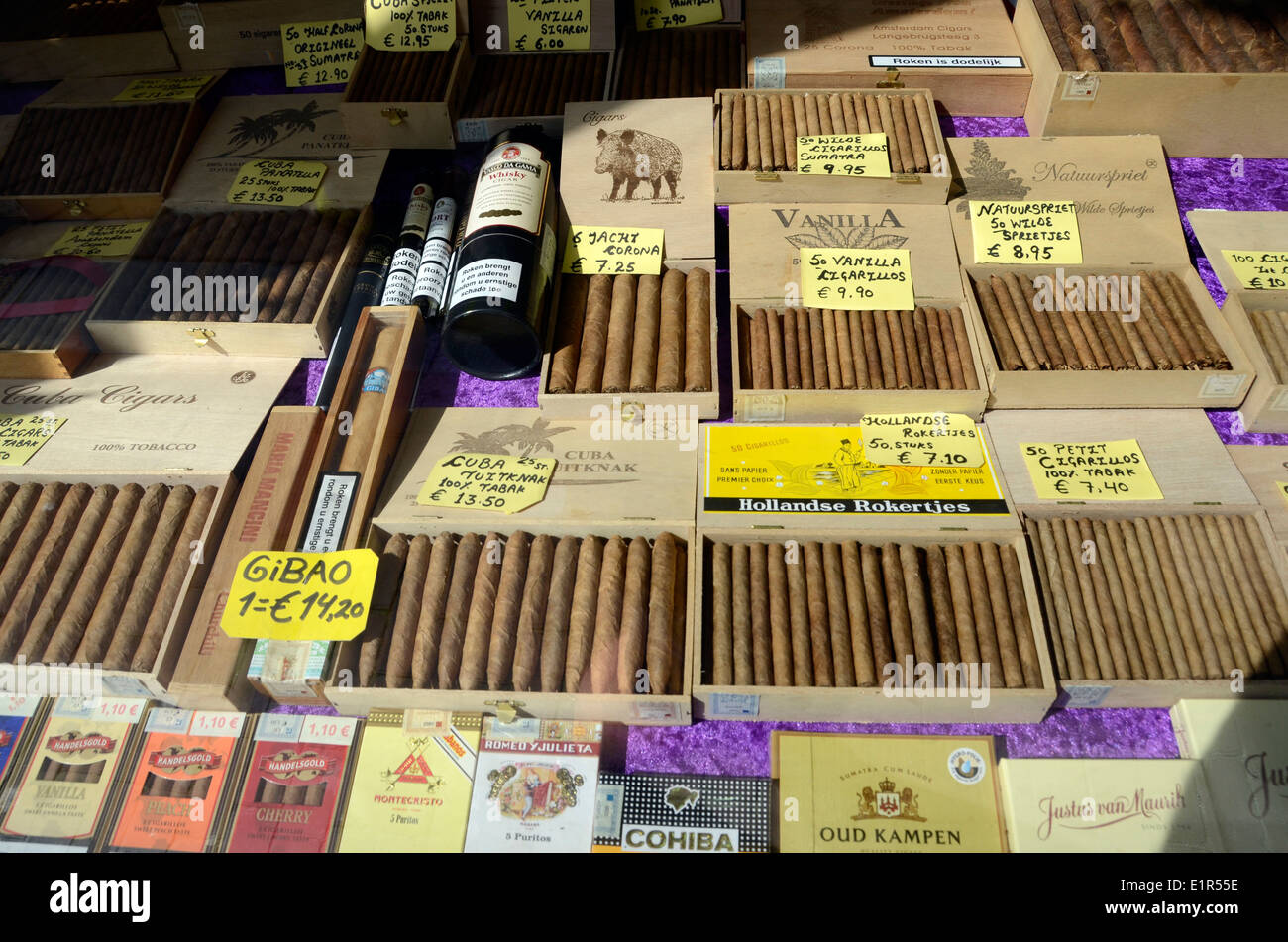 is tobacco cheap in amsterdam Havana Cuba cigars on sale in a tobacco shop window in Amsterdam Holland  Stock Photo