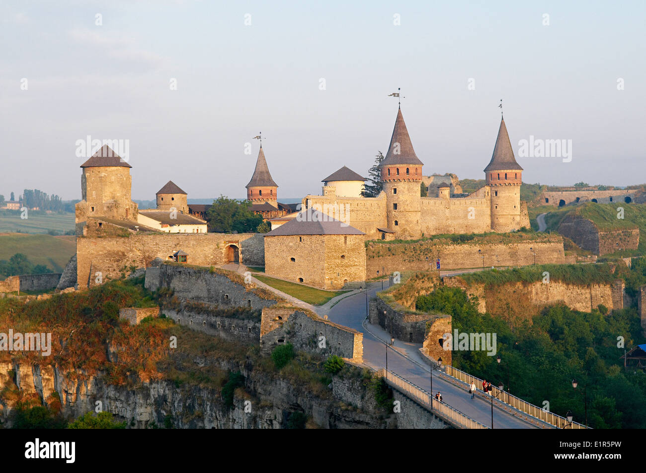 Ukraine, Khmelnystskyi province, fort of kamenets podolski. Stock Photo