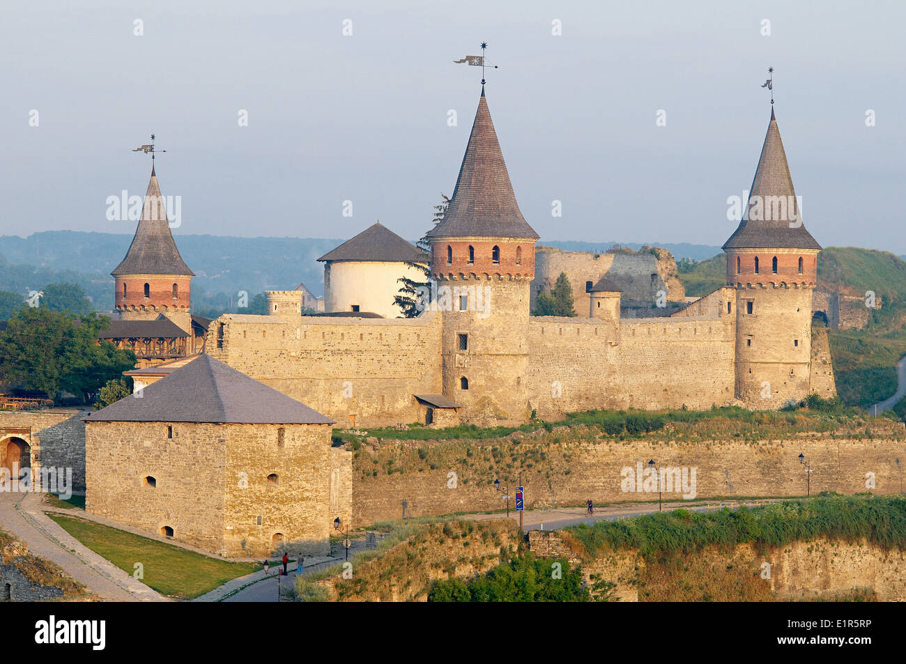 Ukraine, Khmelnystskyi province, fort of kamenets podolski. Stock Photo