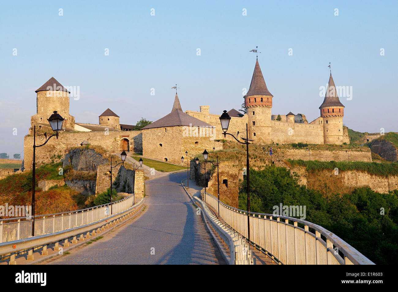 Ukraine, Khmelnystskyi province, fort of kamenets podolski. Stock Photo